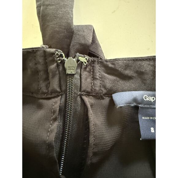 Gap Womens Pleated A Line Mini Skirt Size 8 Black Skater Tennis Cocktail Preppy - Picture 6 of 9